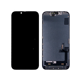 Дисплей для телефона iPhone 14 в сборе с тачскрином Черный - Оригинал 100%