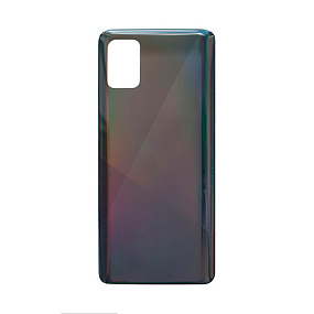 корпус для телефона Samsung A715F (A71) Задняя крышка (черный)