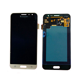 Дисплей для телефона Samsung J320F/J3 2016 в сборе с тачскрином Золото - AA (TFT)