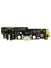 Шлейф Xiaomi Poco C51 (2302EPCC4I) плата системный разъем/разъем гарнитуры/микрофон - Премиум