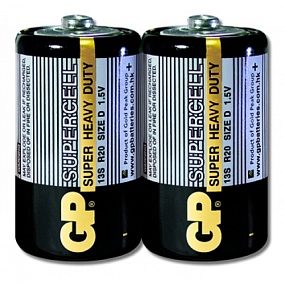 Батарейка GP R20 2P тип D 2/20/200 1шт