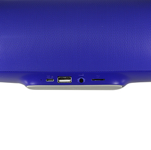 Колонка BY-1050 (Bluetooth/MicroSD/USB/AUX) синяя
