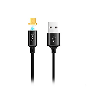 Дата кабель micro USB - USB Hoco U28 1м 1,8А магнитный черный