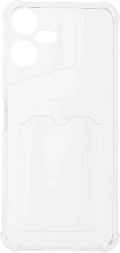 Силиконовый чехол Tecno Pova Neo 3 с визитницей прозрачный