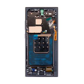 Дисплей для телефона Samsung S928B (S24 Ultra) модуль с рамкой Черный - (Soft OLED) (Full Size)