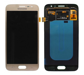 Дисплей для телефона Samsung J250F (J2 2018) в сборе с тачскрином Золото - AMOLED с регулировкой под