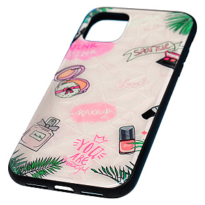 Кейс iPhone 11 Pro Max пластик PS106 (2) Crystal флуоресцентный