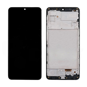 Дисплей для телефона Samsung M325F (M32) модуль Черный - (OLED)