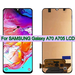 Дисплей для телефона Samsung A705 (A70) модуль Черный - (orig MS)