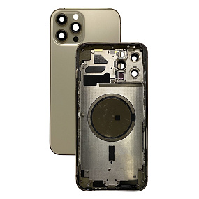Корпус iPhone 12 Pro Max золотой orig fabric