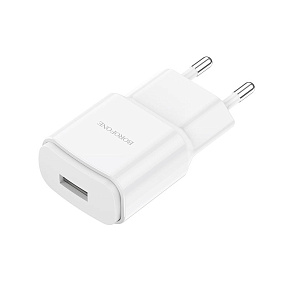 СЗУ-USB Borofone BA48A 1 выход 2.1А белый (УЦЕНКА) Б/У