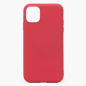 Кейс iPhone 11 Silicone Case без логотипа бордовый