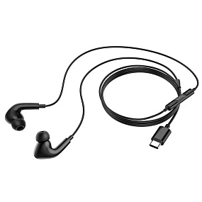 Наушники Hoco M1 Pro Type-C внутриканальные с микрофоном черные 
