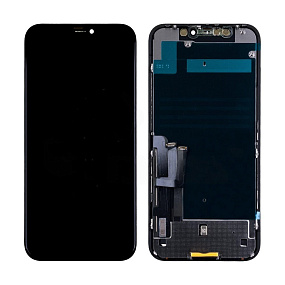 Дисплей для телефона iPhone 11 в сборе Черный - Премиум (площадка под IC)