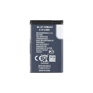 АКБ для телефона Nokia BL-5C 1100/3100 тех. упаковка