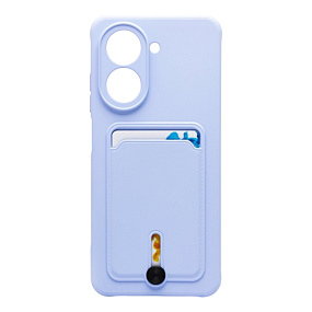 Силиконовый чехол Xiaomi Redmi A5 с визитницей светло-фиолетовый