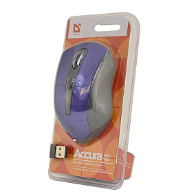 Мышь беспроводная Defender Accura MM-965 фиолетовая