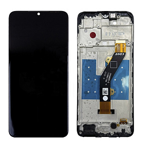 Дисплей для телефона Tecno Spark 10 4G (KI5q) модуль с рамкой Черный - Оригинал