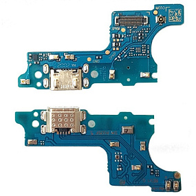 Шлейф Samsung A015F/M015F (A01/M01) плата системный разъем/микрофон (узкий коннектор) - Премиум