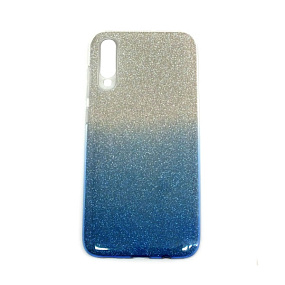 Силиконовый чехол для Samsung A705 Galaxy A70 Gradient SC097 голубой/серебро