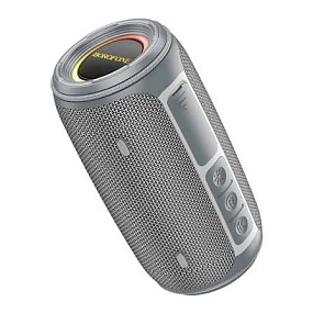 Колонка Borofone BR38 (Bluetooth/MicroSD/USB/FM/AUX) 16W серая