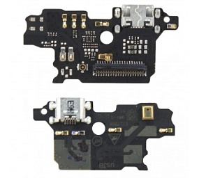 Шлейф ZTE Blade V8 Lite плата на системный разъем/микрофон