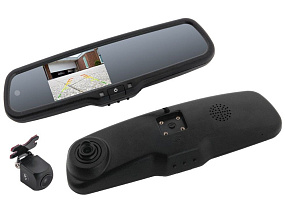 ВидеоРегистратор в зеркале заднего вида C11 + выносная камера