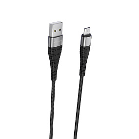 Дата кабель micro USB - USB Borofone BX32 1м 2,4A черный