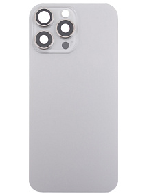 Задняя крышка iPhone 16 Pro в сборе со стеклом камеры MagSafe Серый - Премиум