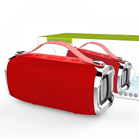 Колонка Hopestar H36 (Bluetooth/MicroSD/USB/FM/AUX/Microphone) влагозащищенная красная