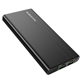 Портативное зарядное устройство Borofone BT34 QC3.0 2USB/Micro/Type-C 10000mAh черный