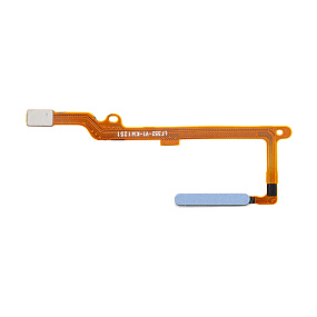 Шлейф Huawei Honor X8a/90 Lite (CRT-LX1/CRT-NX1) сканер отпечатка пальцев Голубой