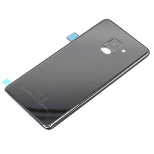 корпус для телефона Samsung A530 (А8 2018) Задняя крышка (черный) - Премиум