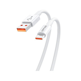 Дата кабель Type-C - USB VFan X17 6A 1,2м белый