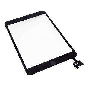Сенсор для планшета iPad mini/mini 2 Retina В СБОРЕ Черный - Оригинал