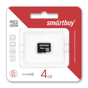 MicroSD 4Gb SmartBuy Class 4 без адаптера