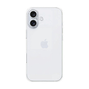Кейс iPhone 16 Plus силикон прозрачный