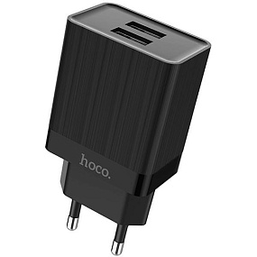 СЗУ-USB Hoco C51A 2 выхода 3.4А черный