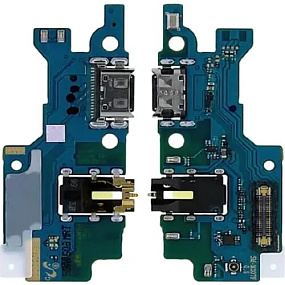 Шлейф Samsung M307F/M215F/M315F (M30s/M21 плата системный разъем/разъем гарнитуры/микрофон - Премиум