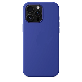 Кейс iPhone 16 Pro Silicone Case без логотипа (№020) синий