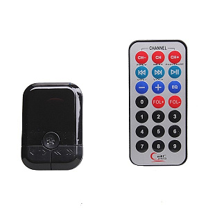 FM-модулятор M-755 (USB/MicroSD/пульт) черный