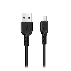 Дата кабель micro USB - USB Hoco X20 2.4A 2м черный