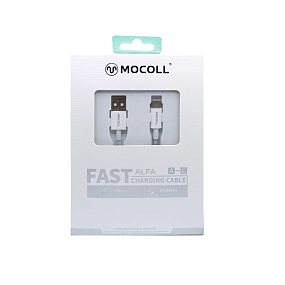 Дата кабель USB - Type-C Mocoll AC2W 1.5м 60W 3A белый