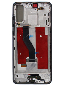 Дисплей для телефона Huawei P20 Pro (CLT-L29) модуль с рамкой Черный - (OLED)