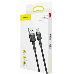 Дата кабель Type-C USB Baseus Cafule (CATKLF-AG1) 0.5м 2A черный