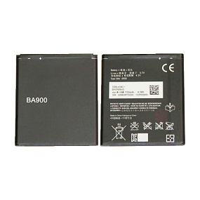 АКБ для телефона Sony BA900 (ST26i J/LT29i TX/C2105) тех. упаковка