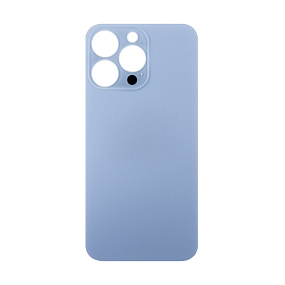 Задняя крышка iPhone 13 Pro (стекло) голубой orig fabric