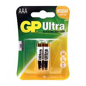 Батарейка ААА GP LR3 2BL Ultra 1шт
