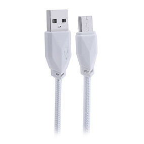 Дата кабель micro USB - USB Awei CL-982 1м в переплете белый