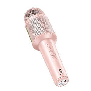 Микрофон Hoco DBK1 беспр/караоке розовый